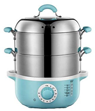 REJOON Household Multi-Function Electric Steamer 304 Stainless Steel Automatic Power Off Mini Small Steam Cage Steamer