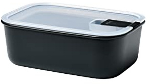 Mepal – Frischhaltedose EasyClip – Schüssel mit Deckel & Klickverschluss – Geeignet für Mikrowelle, Dampfgarer, Kühl- und Gefrierschrank – Luftdicht & auslaufsicher – 1000 ml – Nordic black