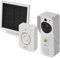 EMOS GoSmart - Smart Home Video Türklingel mit App - WiFi - Full HD 1080p wasserdichte Kamera - Solarpanel/Akku - Klingel, Türschloss-Steuerung, Diebstahlschutz - Google Home & Alexa kompatibel - weiß