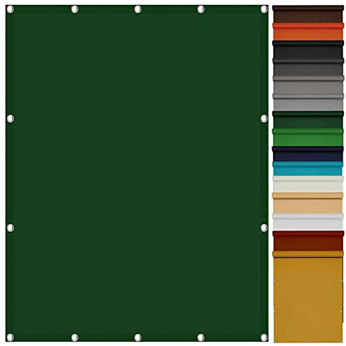 SunSail Wasserdicht Rechteckig 1 x 3 m UV-Schutz Windschutz Outdoor Schattiernetz mit Kostenlosem Seil für Balkon Terrasse Garten Outdoor, Dunkelgrün