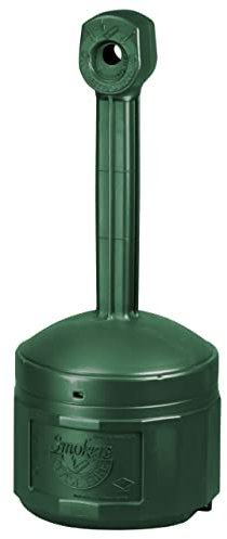 PROREGAL Selbstlöschende Sicherheits-Standascher aus Kunststoff | 15 Liter Innenbehälter | HxB 98x42cm | Grün