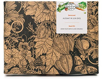Semina a giugno (biologico) - Set regalo di semi con 7 verdure che possono essere seminate a giugno