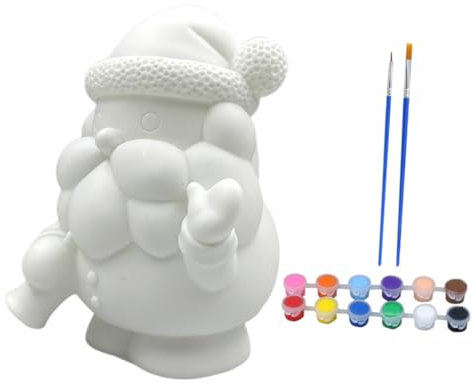 Toyvian 1satz Weihnachtsmann Bastelset Aus Vinyl Große Figur Zum Bemalen Inkl Farben Und Stiften Kreative Weihnachtsdekoration Für Weihnachtsornament Für Zuhause
