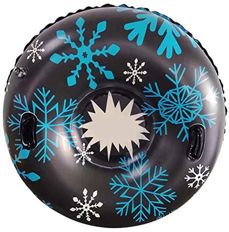 Snow Tube Kinderund Erwachsene, Aufblasbarer Schneeröhr, PVC-Schlittenschlauch, Winter-Schneeschlitten, Aufblasbarer Skiring, Großer Schneeschlauch zum Rodeln, Winter Sport