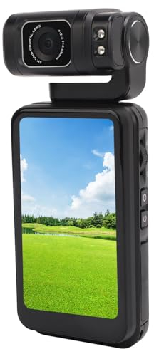 Videokamera Camcorder, 5K 48MP HD Vlogging Kamera, 10 facher Digitalzoom, 3,5 Zoll 180° Flip Touchscreen, WDR, IR Nachtsicht, Autofokus, 6 Achsen Stabilisierung, WiFi Verbindung