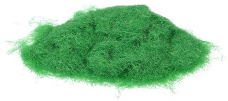 QUARKZMAN Static Grass, Nylon Kunstrasenpulver 3mm 2 x 30g Künstlicher Rasen Modell für Zuglandschaft Eisenbahn Sandboden, Hellgrün, Packung mit 2