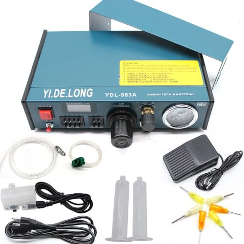 Klebstoffspender Glue Dispenser Digital Display Auto Glue Dispenser Solder Paste Liquid Dropper Controller 983A Automatischer Lotpasten