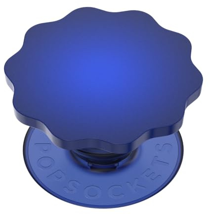 PopSockets Poignée de téléphone translucide avec béquille Extensible, PopSockets pour téléphone, poignée adhésive, PopGrip translucide, Into The Woods - Fleur moulée Cobalt