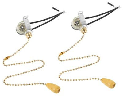 jojofuny 2pièces Cordon De Tirage Pour Interrupteur De Plafond Remplacement Éclairage Armoire Interrupteur à Tirette Pour Ventilateur