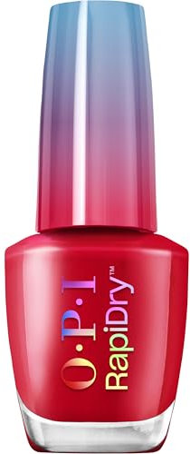 OPI RapiDry™ - Esmalte de uñas secado rápido - Sin Imperfecciones ni Marcas - Esmalte Vegano - Secs Appeal - Esmalte de Uñas Rojo (9ml)
