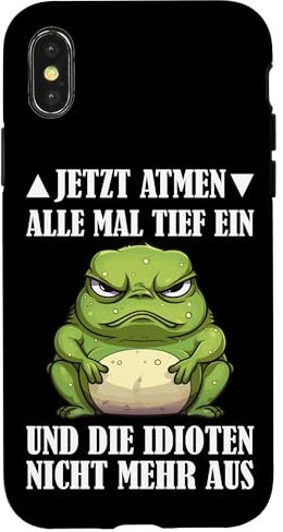 Frosch Kröte lustiges Statement Frösche Hülle für iPhone X/XS