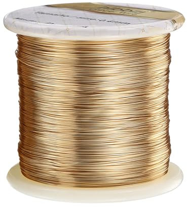 Bobina de alambre de cobre esmaltado: 0,6 mm x 110 m alambre magnético de bobina de alambre magnético esmaltado de 22 AWG alambre para manualidades fino ampliamente utilizado para transformadores e