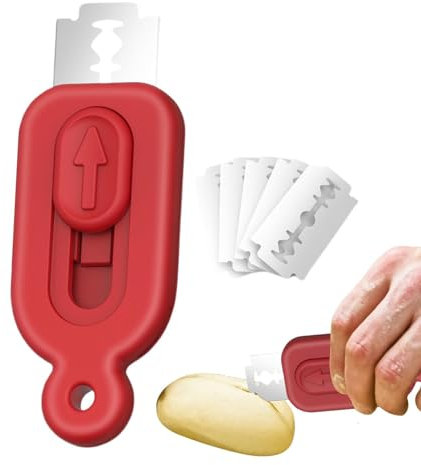 Weldphur Cuchillo De Panadero, Cuchillo Para masas Pan, Cuchillo De masas, Cuchillo Para Cortar masas, Cuchillo De Panadero Con 5 Cuchillas, Herramienta De Corte De Pan, Cuchillo Para baguettes