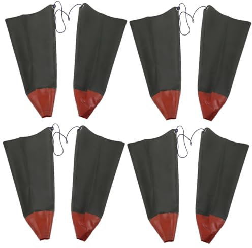 SOLUSTRE 4pairs Extra Rubber Gloves for Gardening Cleaning and Fishing Full Arm Sleeve for Men and Women Elbow Protective Work Gloves