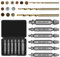 Gaethra Extractor De Tornillos Rotos 9 Piezas, Acero HSS 6542 Con Dureza HRC 63-65, Set De Extractores Con 3 Brocas Espirales, Extractor Para Perforar Y Eliminar Tornillos Dañados