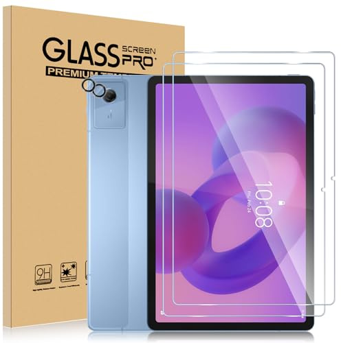 ELYCO Pellicola Protettiva Compatibile con Lenovo Idea Tab 11 Pollici, 2 Pezzi Vetro Temperato + 2 Pezzi Pellicola Fotocamera, 9H Durezza Anti Graffio Pellicola Protettiva, Ultra HD Senza Bolle