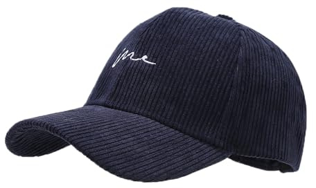 YAMEE Cappello Baseball Uomo in Velluto A Coste Morbido,Berretto Invernale Termico per Uomo,Berretto con Visiera Regolabile per Stile Casual,Sport,Escursionismo