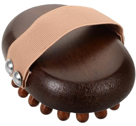 FIXOSHEE Natürliche Meridian Massagebürste Holz Akupunktur Massagekamm mit Ergonomischem Griff Peeling Körperbürste für Bauch und Beine Entspannendes Spa Massagegerät Wellness für Zuhause