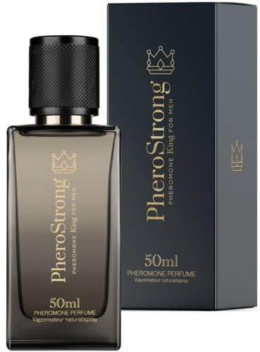 Perfume con Feromonas King for Men – Perfume con Feromonas 50 ml | Aroma Potente, Dominante y Atractivo | Fragancia Amaderada que Impone Presencia