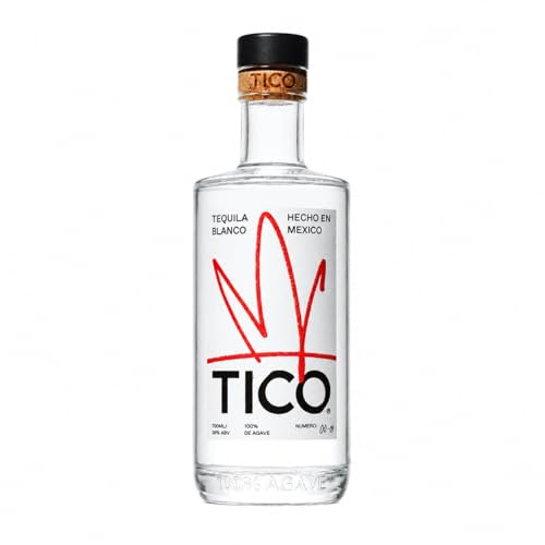 TICO Blanco Tequila | 100% Blue Agave | Additive-Free | 8-Year Agave | Arenal Jalisco | Hand-Bottled | Citrus & Pepper | UK Craft Tequila
