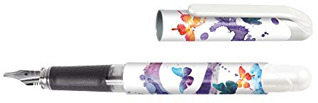 ONLINE Schönschreib-Füller College Girls Edition Spring Vibes I edle Kalligraphie-Feder 1,8 mm I inkl. Patrone blau