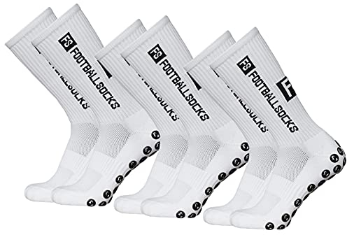 Lixada Fußballsocken für Herren und Frauen, atmungsaktiv, rutschfest, Sportsocken, absorbiert Schweiß, elastisch, langlebig, Universal für Fußball, Radfahren, Marathon, Klettern,3 Paar(39-46)