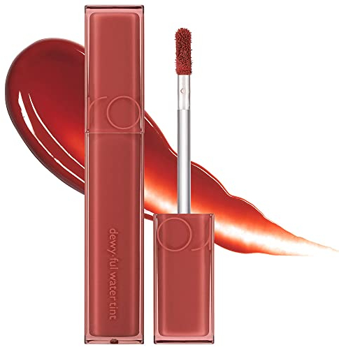 rom&nd brillo de labios con tinte de agua tinte de labios de larga duración | Brillo labial hidratante natural MLBB | 0.18 fl oz (04 chile arriba)