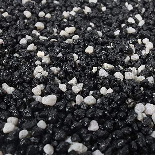 Aqua Della, Aquarienkies in der Farbe Black Mix, 2 kg, dekorativ und funktional, bietet Unterstützung, besteht aus hochwertigen Elementen, vor Gebrauch mit lauwarmem Wasser abspülen