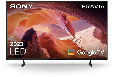 Sony BRAVIA, KD-43X80L, LED, 4K HDR, Google TV, ECO PACK, BRAVIA CORE, Flush Surface Design, Modello 2023