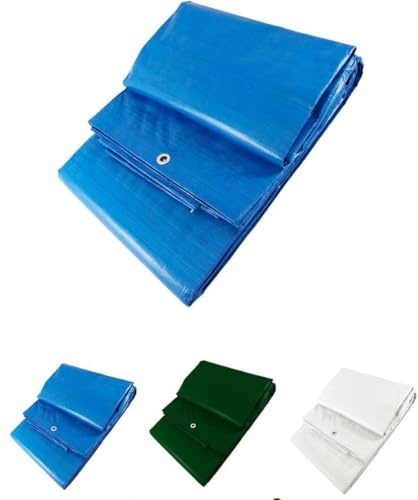 Mugar- Toldos o Lonas de Sombreo y Protección de 90g/m2 Medidas Disponibles - Resistentes a Rayos UV e Impermeables (5x8 Metros, Azul)