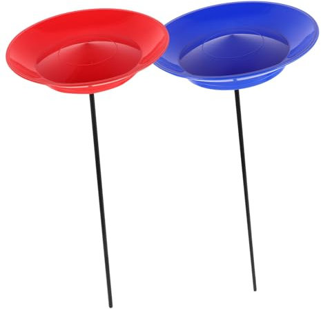 JOINPAYA Jonglierteller Set Mit Stäben - 2 Stück Handgeschicklichkeit Spielzeug Für Kinder Und Erwachsene Zirkus Und Party Zubehör Langanhaltendes Drehen Und Leicht Zu Lernen
