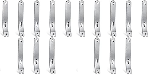 Htuygyjaw 16 Pieces Mini Pry Bar Stainless Steel Flat Bar Multifunction Small Pry Bar Mini Crowbar Survival Opener Tool Set