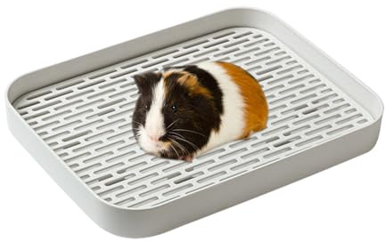 Rabbit Toilet - Sanitary Tray for Rabbits, Compact Pet Basin, Hygiene Solution for Rodents, Toilet Unit for Small Creatures, for Chinchilla Hamsters, Ferrets, Guinea Pigs, Indoor Walk