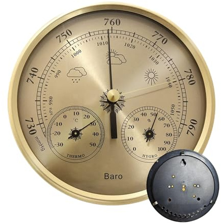 Barometro digitale - Misuratore di temperatura con monitoraggio portatile,Barometro per Decorazione,per Campeggio Esterno Interno Uomo Donna