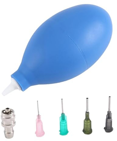 FewNvWa Applicatore di Precisione in Gomma per Ceramica, Set di Comprimibili con Punta Fine, Strumento per Dipingere L'argilla, Kit di E, Piccola Pallina Blu