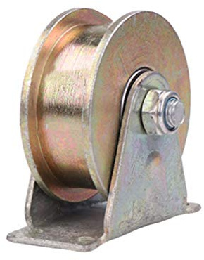 H-Nut Rollen Transportrollen Schiebetor,45# Stahl Laufrolle,Möbelrollen,Schwerlastrollen-Schiebetür-Roller,Radschiene,Farbe Verzinkt,für Industriewagen,Drahtseilschiene,Schiebetür (100mm-3#)