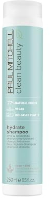 Paul Mitchell Clean Beauty Hydrate Shampoo – reichhaltige Haar-Wäsche mit Oliven-Öl, feuchtigkeitsspendende Hair-Care für trockenes Haar – 250 ml