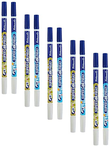 Pelikan 921734 850B/2/B Super-Pirat Lot de 5 effaceurs à pointe B large