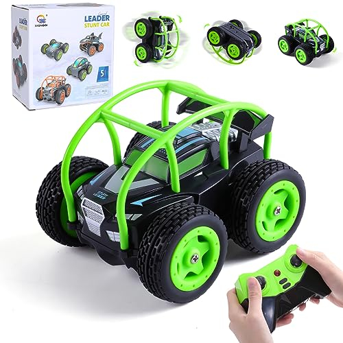 Thedttoy Remote Controlled Car Toys for 3-12 Years Old Boys Girls, 5 Channel 2.4GHz Remote Control Cars Mini 360° Flip Stunt Car for Toddlers, Birthday Present Gifts for Age 3 4 5+ Years Old Kids