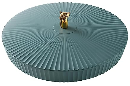 Contenitore per Snack con Coperchio in Plastica - Vassoio Porta Frutta Secca per Servire Spuntini a Casa, Feste e Matrimoni