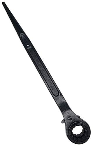 TOCHUN 30 x 32mm Metric Dual Socket Spud Ratchet, Quick Release Heavy Duty Ratcheting Podger Scaffold Spud Wrench Spanner