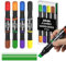joibabe Pennarelli Jumbo – Pennarelli spessi con punta a scalpello con doppia estremità da 10 mm, 4 pennarelli grossi per adulti e bambini, perfetti per scuola, ufficio, attività all'aperto (8 colori)