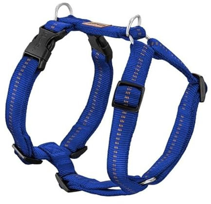 Koch Premium Geschirr Royal Blau S 25mm Gurtbreite. Immer Voll gepolstert, Hundegeschirr 5-Fach verstellbar, verstellbar auch am Bauch. Mit Kennfäden