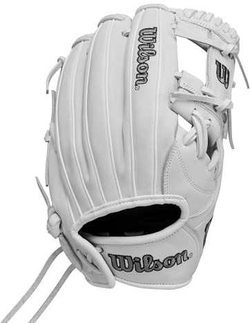 Wilson Herbst 2024 A1000® H12 Infield Fastpitch Softball-Handschuh, Weiß/Grau, Rechtshänder