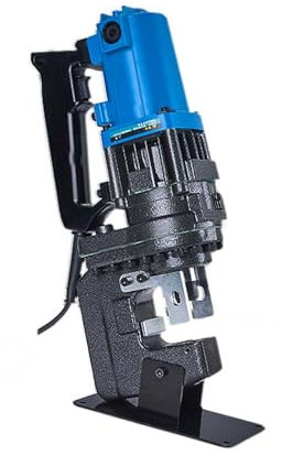 Perforadora Hidráulica, Perforadora de Metal, Para Perforar en Acero, Hierro, Aluminio, Cobre, Perforadora Hidráulica Eléctrica, Para Perforación de Chapas Metálicas, Fi(Color:Canal acero tipo largo)