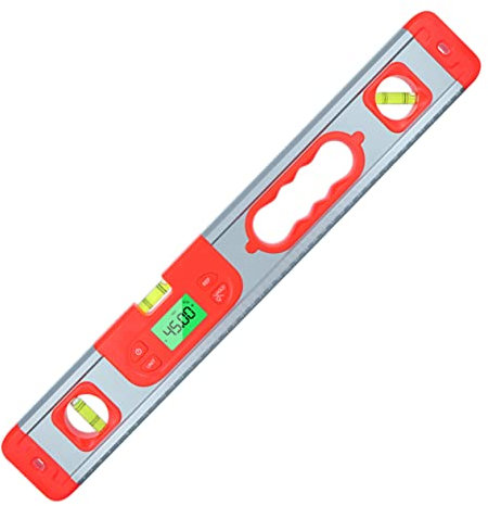 Uonlytech Livella Digitale Angoli Multifunzione Con Goniometro Elettronico Portatile Inclinometro e Bolla Display Lcd Ad Alta Precisione Per Misurazioni Di Pendenza e Angoli in Gradi e Cente