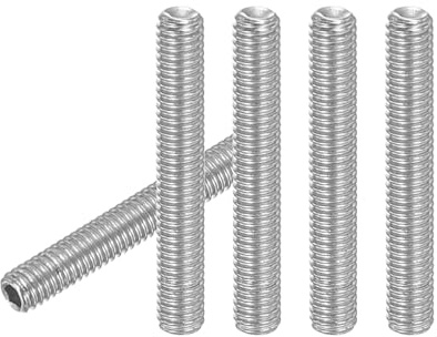 PATIKIL 30 Stück Madenschraube M3 x 20mm, 304 Edelstahl Madenschrauben Set für Türklinken Halterung Möbel Lampen Wasserhahn Reparaturen, Silber Innensechskant Gewindestifte Schrauben Set