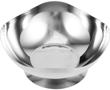 IMIKEYA Bol à Dessert Acier Inoxydable avec Pied Coupe à Glace pour Pudding Fruits et Salades Capacité Optimale pour Chic et Service