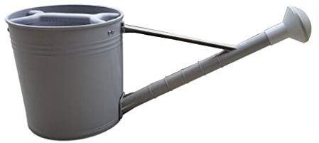 ZHJOPP Arrosoir extérieur, buse d'arrosage agricole 20 litres Grande capacité, arrosoir à Longue Bouche avec poignée Plate, Outils de Jardinage Domestique, Facile à Verser et à remplir (Grey 1PC)