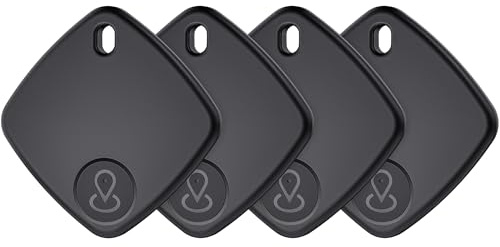 DEEBYCOO Tracker Tag nyckelfinnare, kompatibel med Apple Wo är? App (ENDAST IOS), utbytbart batteri, etiketttracker för nycklar, bagage, resväskor, ryggsäckar (2)
